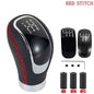 Universal 5/6 Speed Gear Shift Knob Shifter Lever Handle Modified Stick Leather Auto Accessories For All Manual Car Modles