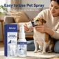 EELJOY Pet Oral Care Spray Removing Dental Plaque Reduce Oral Odor Freshen Breath Soothing Gums Natural Pet Teeth Cleaning Spray