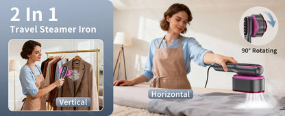 Mini Garment Steamer For Clothing Steam Iron Handheld Portable Home Travelling Voor For Clothes Ironing Wet Dry Ironing Machine
