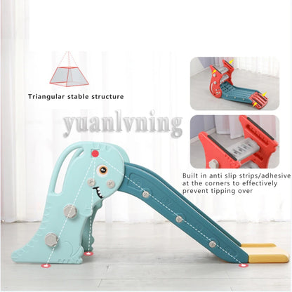 3 in 1 Kids Slide Climber with Basketball Hoop Toddler Indoor Playground Activity Center Baby Sports Toys for 1-3 Years Old