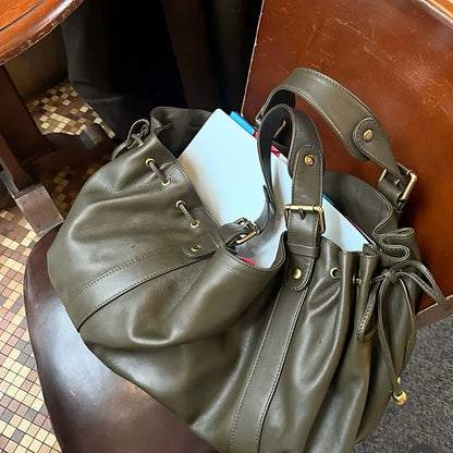 Sac à main à bandoulière Simple pour femmes, sac Boston élégant et polyvalent, sac de travail intérieur en Polyester doux