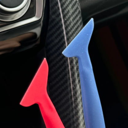 Scraper Blades Car Vinyl Wrap Tools Squeegee Rubber Seals Auto Detailing Supplie Scraper for PPF Installation Edge Pressing Gaps