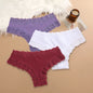 3Pcs/set Women Cotton Lace Panties Floral Intimate Underwear Trendy Patchwork Lace Briefs Female Soft Underpants Lingerie S-XL