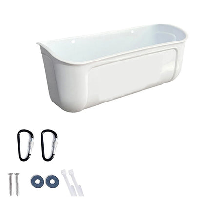 1Pc Large Hanging Chicken Feeder Large Capacity for Farm Poultry Ducks Geese Geese Goat Automatic Feeding Drinking Trough