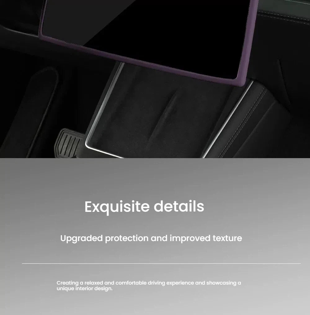 For Tesla Model Y/YL/3 Highland Center Console Wireless Charging Silicone Pad Cup Holder Mat Anti-slip black style accessories