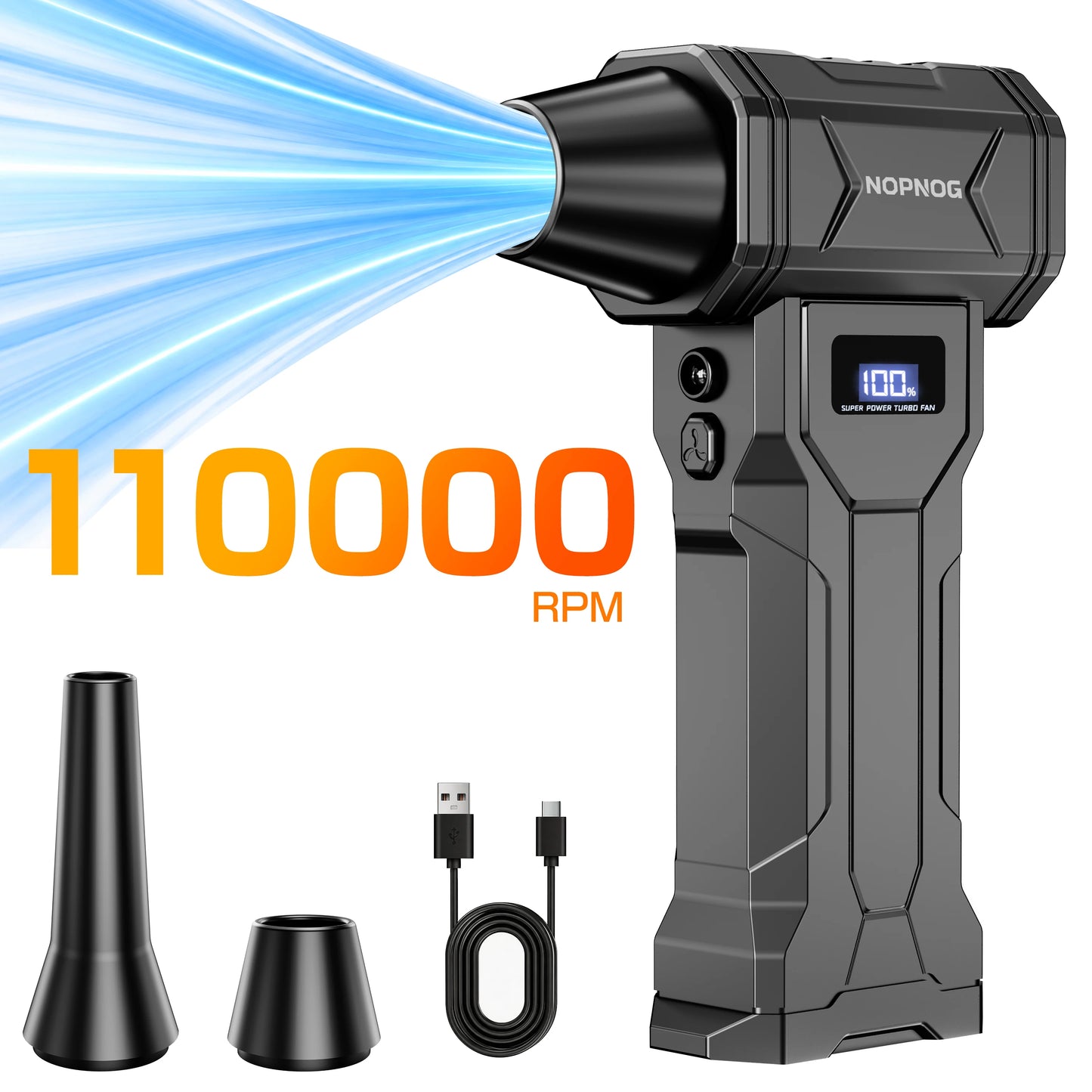 Blower Car Vacuum Cleaner Turbo Fan Violent Jet Fan Cleaning Blowing Tools Auto Dust Collector Portable Air Duster Hair Dryer