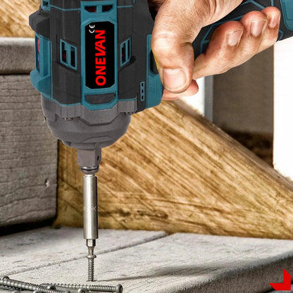 ONEVAN 500N.M Brushless Electric Impact Wrench Handheld Cordless Electric Screwdriver Wrench Power Tool With Lithium-Ion Battery