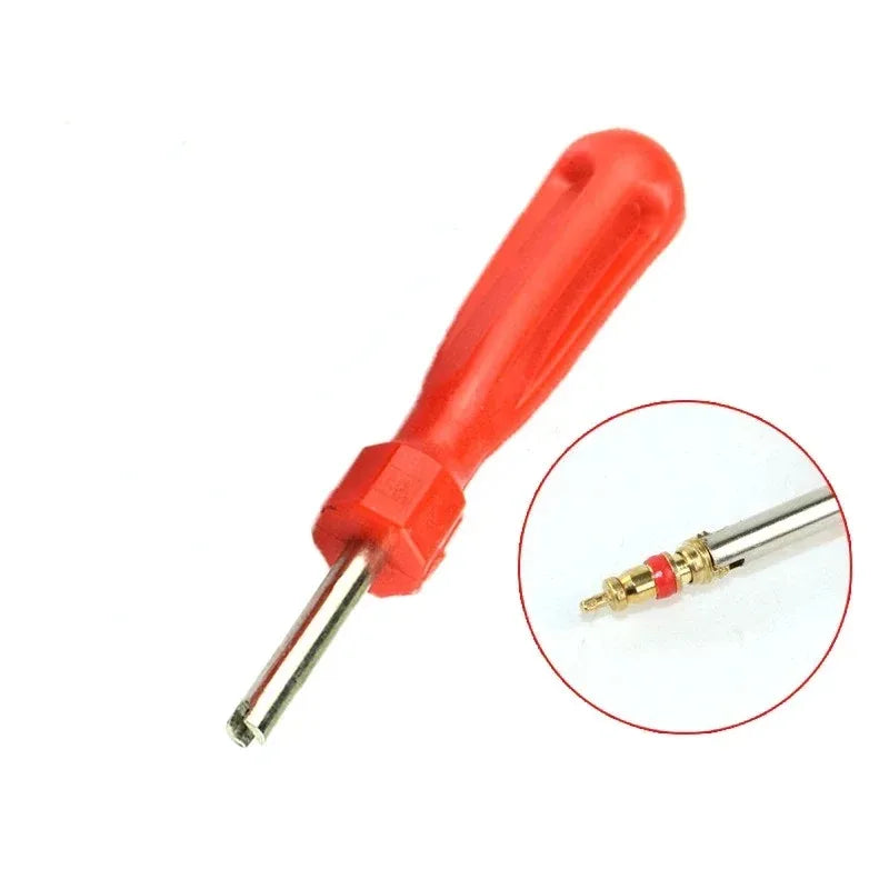 1set Tire Valve Core Screwdriver Tool Multifunctional Tire Valve Stem Tool Standard & Large Bore Tyre Nipple Core Removal Inser