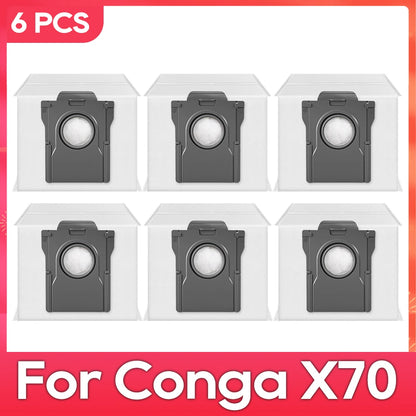 Fit For ( Conga X70 / Deerma X80 ) Replacement Parts Accessories Main Side Brush HEPA Filter Mop Pad Dust Bag