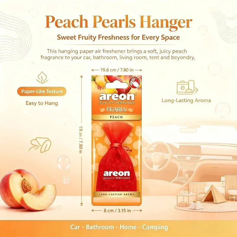 Areon Pearls Mesh Pouch Air Freshener Mixed Scent Bead‑Filled Hanging Fragrance Sachet 10‑40 Pcs