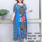 Casual Elegant Bohemian Printed Ethnic Style Retro Floral Woman Summer Street Wear Batwing Sleeve Loose Tunic Maternity Dress