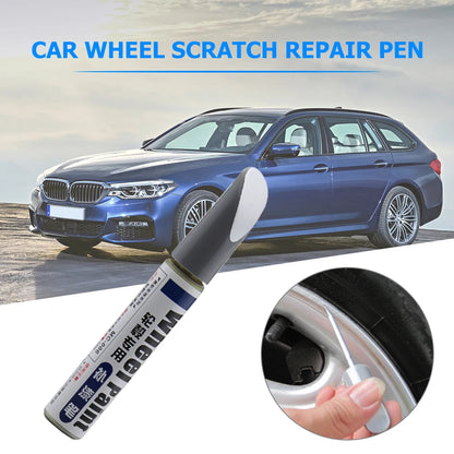 12mL Car Paint Scratch Repair Pen Wheel Spoke Rim Paint Marker Pen Brush Paint