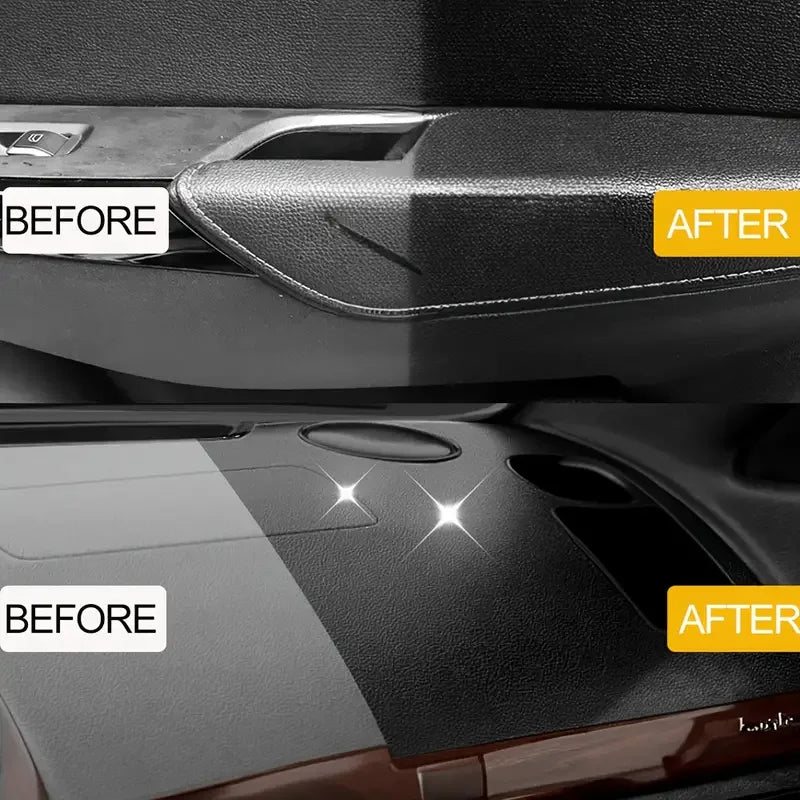 Car Plastic & Interior Refurbishing Cream - Nano coating Dashboard Wax ,Black lustrous refurbishing paste for Restoration Care