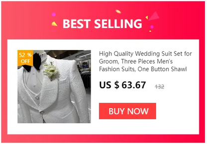 24H Ship High Quality Wedding Suit Set for Groom 3 Pieces Men's Fashion Suits One Button Shawl Neck Blazer Jacket Vest Pants