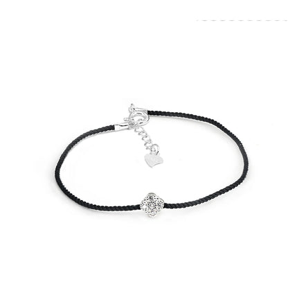 La Monada Red Thread For Hand Women's 925 Sterling Silver Bracelets Square Zircon Red String Rope Jewelry Bracelets For Women