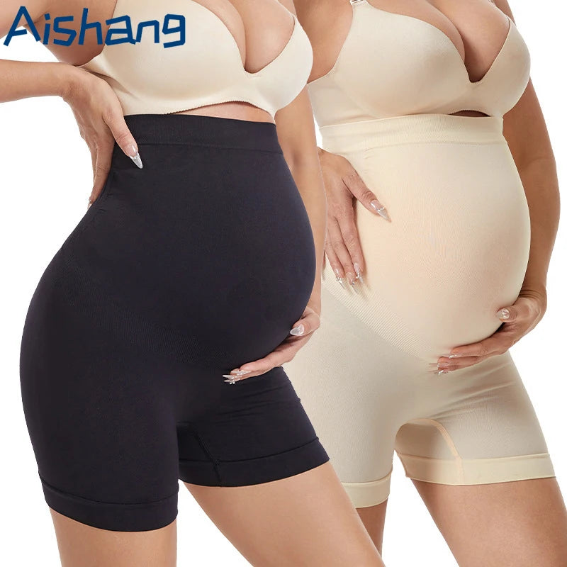 High Waist Seamless Maternity Pants Pregnant Women Comfortable Safety Panties Knickers Ladies Pregnancy Short Leggings Underwear