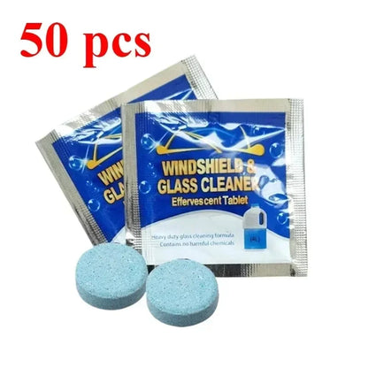 Car Windshield Glass Concentrated Washer Tablets Car Effervescent Washer Fluid Wiper Glass Solid Cleaning Tablets for Car Window