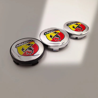 4pcs Fiat 500 Abarth Lancia Car Wheel Center Hub Cap Car Wheel Center Caps Hubcap Cover 60mm