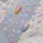 Ocean Shell Starfish Shell Conch Whale Dolphin Seahorse Coconut Tree Water Bubbles Self Adhesive Nail Art Sticker Manicure Decal