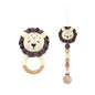 Baby Pacifier Clip Crochet Koalas Handbell Rattle Doll Teether Pacifier Chain Clips Set Dummy Chain Cartoon Teething Toy