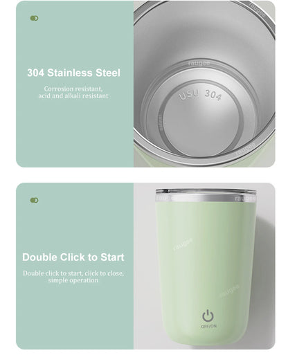 Electric Blender Cup Protein Powder Mixing Cup USB Rechargeable Automatic Mixer Shake Bottle Coffee Milk Blenders for Gym Travel