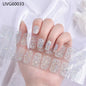 16/18/20Tips Semi-Cured Gel Nail Strips Adhesive Full Cover Stickers for Nails UV Lamp Need Press On Nails Fashion Manicure