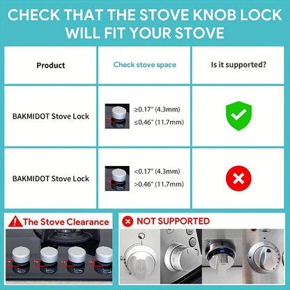 Gas Stove Knob Covers for Child Safety Baby-Proof Locks for Your Gas Cooktop Easy to Use & Heat Resistant 1/4/8 PCS