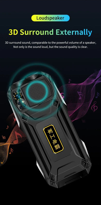 YEEMI Q9 GSM 2G&4G Network Mobile Phone 2G 4SIM 4G 2SIM Cards Rugged Bar Cellphone 3.5“ HD Display Big Battery Loud Sound Phone