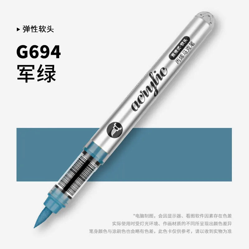 1 PC 120 Colors Acrylic Paint Marker Pens Professional Drawing Pens for Graffiti Manga School Aesthetic Stationery Art Supplies