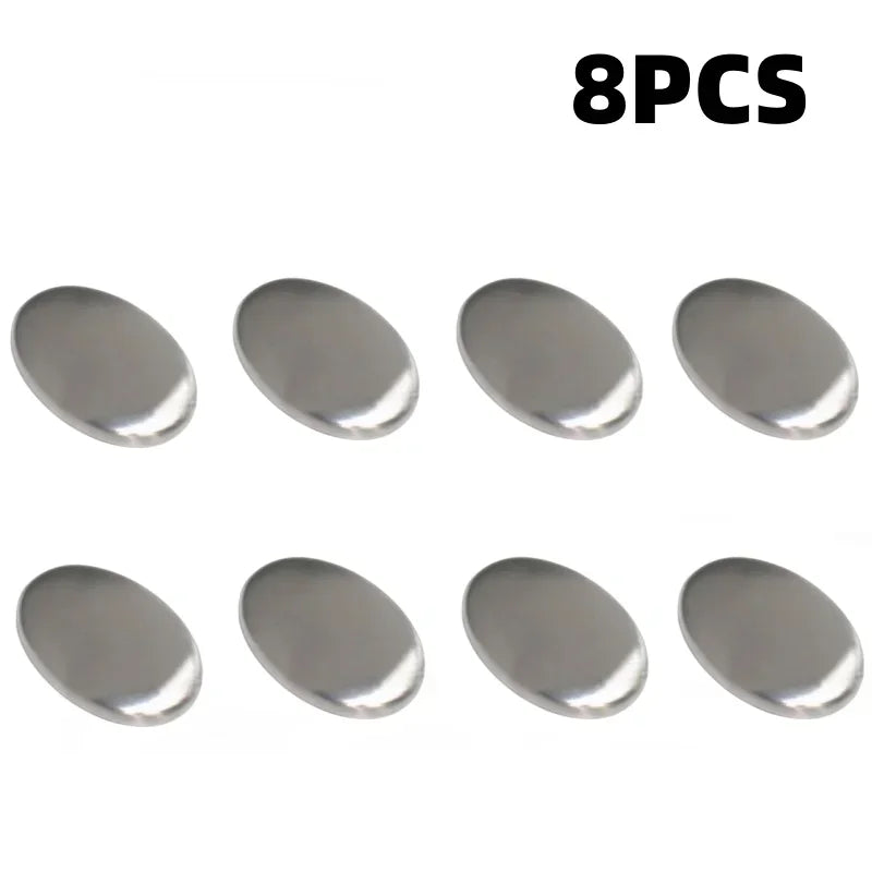 New Oval Hand Washer 304 Stainless Steel Deodorant Soap Metal Soap for Deodorizing Cleaning Kitchen Tools and Odor Removal