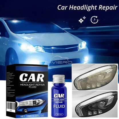 Car Headlight Scratch Repair fog Remover 10/30/50ml Light Cleaner Automotive Restoration Kit Polishing Cleaning Maintenance tool