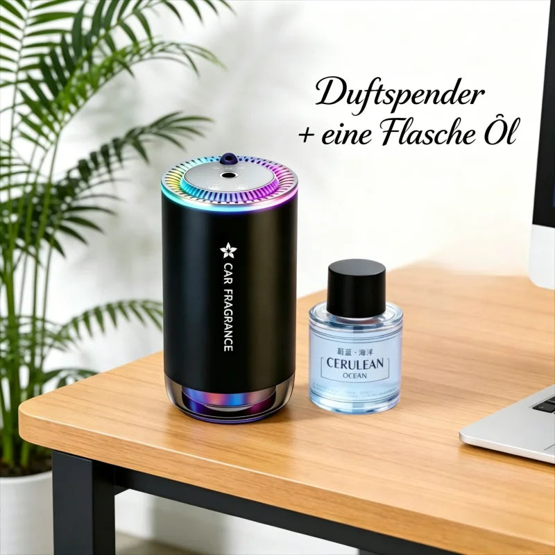 Auto smart fragrance machine, automatic spray function, aluminum alloy, starry sky atmosphere light, suitable for car and home