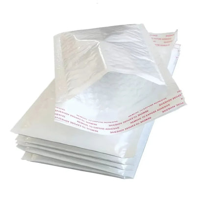 50pcs Pearlescent Film Waterproof Bubble Bag Packaging Express Bag White Foam Self Seal Pack Bag ShippingbagThickened Envelope