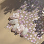 1Sheet 5D Soft Embossed Relief Nail Stickers Cute Daisies Self Adhesive Slider Stickers Press On Nails DIY Japanese Nail Art Dec