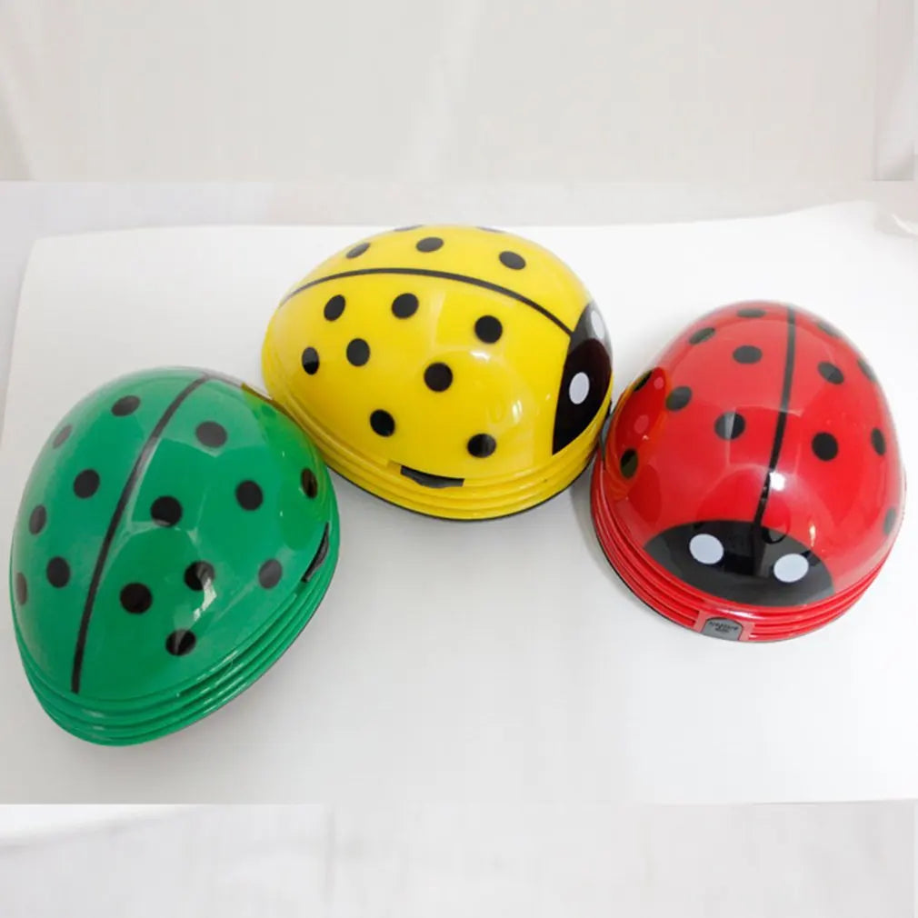 Mini Cute Ladybug Desktop Vacuum Cleaner Dust Collector Cleaning Brush Keyboard Cleaner for Home Office Table Dropshipping Hot