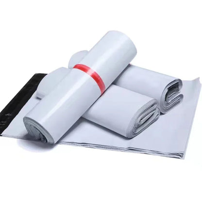 50pcs/Lots White Courier Bag Express Envelope Storage Bags Mail Bag Mailing Bags Self Adhesive Seal Plastic Packaging Pouch