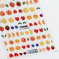 Lovely Red Fruit Strawberry Cherry Bowknot Love Heart Star Silk Ribbon 5D Nail Art Stickers Chic Self Adhesive Manicure Decal