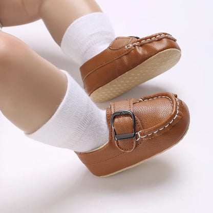 HAIZHIW 0-18M Baptism Newborn Baby Prewalker Girls Boys Casual Shoes Leather Non-Slip Soft-Sole Infant Toddler First Walkers