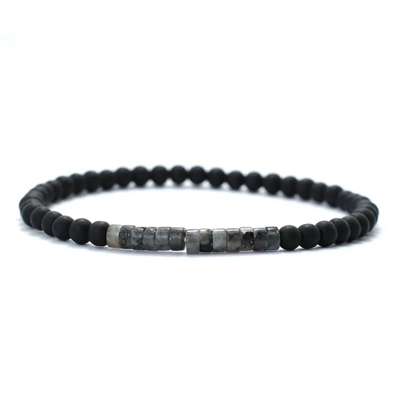 New Minimalist 4mm Bead Bracelet Unisex Emperor Onyx Small Stone Braclet Meditation Yoga Strand Braslet Couple Brazalete Pulsera