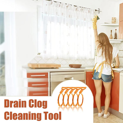 Hair Dredging Hook Sewer Unblock Tools Unblocker Pipes and Sinks Drain Clog Remover Toilet Drainage Outlet Cleaning Supplies