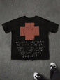 Men's Casual Crew Neck Short-Sleeve T-Shirt 100% Cotton All Seasons Fun Pattern T-Shirt Y2K Streetwear t shirt men