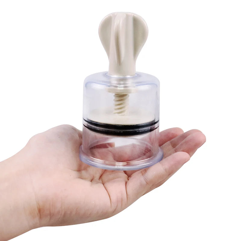 4 Sizes Rotating Handle Twist Suction Cupping Cup Nipple Enhancer Massage Vacuum Cans Suction Cup Anti Cellulite Massager
