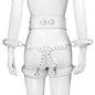 Professional BDSM Red Leather Harness Set Collar Handcuffs Restraint Kit for Women Slave Role Play Fetish Gear Adult Game Toy