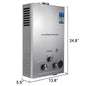 LPG 6L/8L/10L/12L/16L/18L Wasser Heizung 36KW Instant Liquefied Petroleum Gas Wasser heizung Edelstahl Kessel Kit Portable