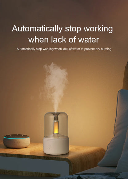 KINSCOTER Mini Aromatherapy Diffuser USB Air Humidifier Essential Oil Night Light Cold Mist Maker Sprayer for Home Bedroom