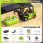 1:64 Remote Control and Alloy Truck Forklift with Trailer Worktop Mini Bluetooth RC Elevator Vehicle Children's Toy Holiday Gift