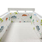 Nordic Stars Baby Bed Thicken Bumpers Zipper Design One-piece Crib Around Cushion Cot Protector Pillows 200*30 CM