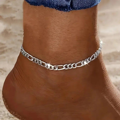 New 925 sterling Silver Bracelets Anklet Beautiful 4MM chain for Women men Wedding Pretty designer Jewelry Fashion Holiday gifts