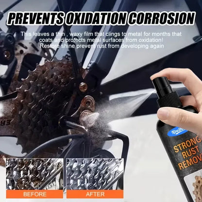 Rust Remover Spray Penetrating Lubricant for Car Wheels and Tools Restore Metal Car Detailing