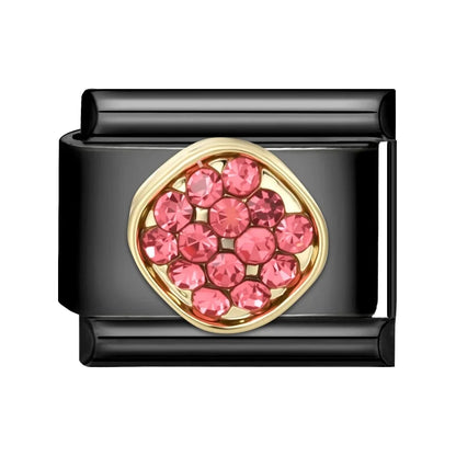2025 New Original Black Red Stars Love Heart Bows Flower Italian Charm Link Fit 9mm Stainless Steel Jewelry DIY Making Bracelets